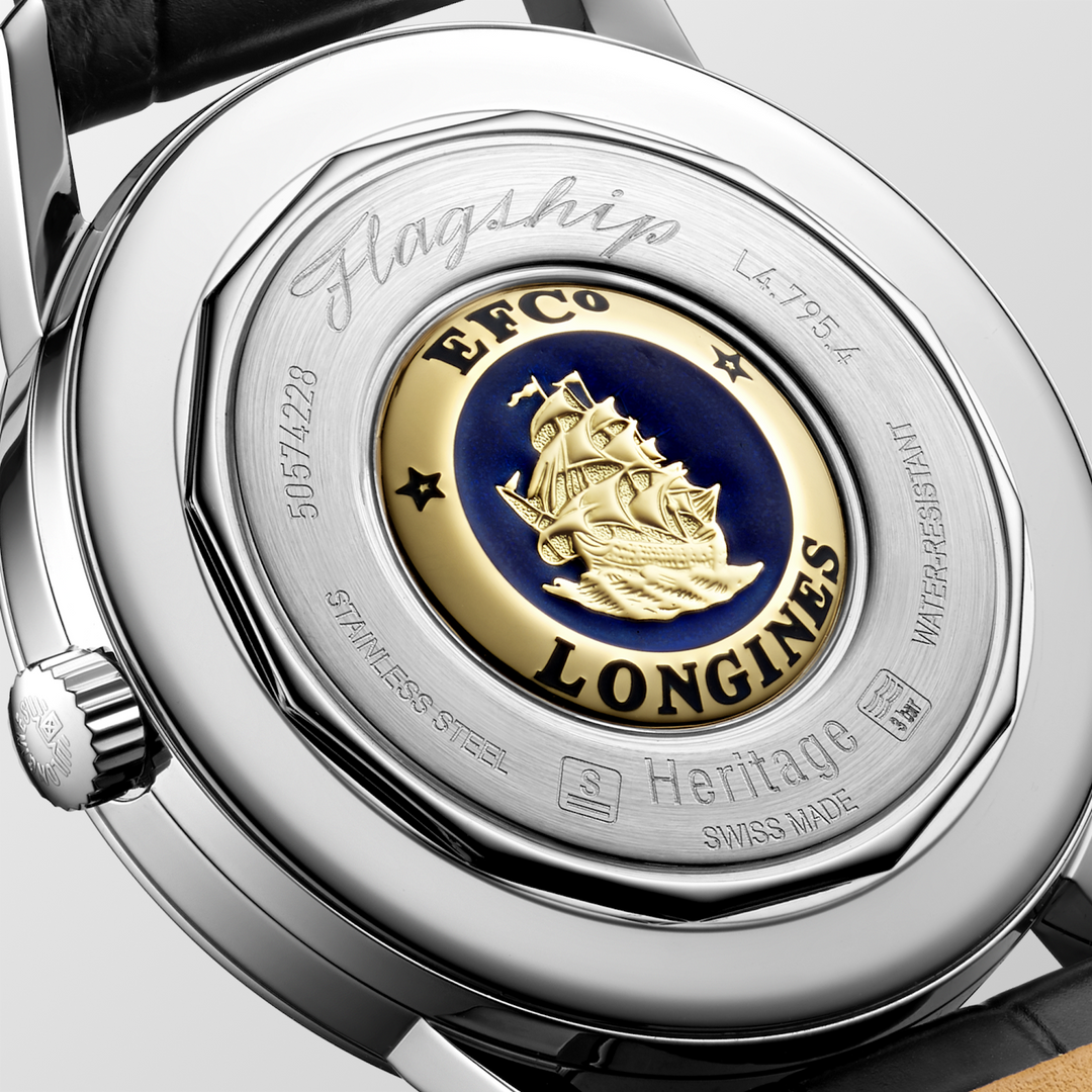 Longines Flagship Heritage - L4.795.4.78.2 - Automatikwerk - beige - 38,5 mm - Herrenuhr