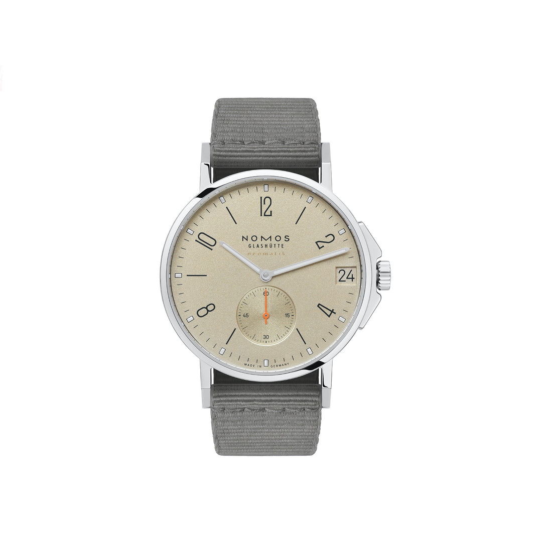 NOMOS Glashütte - Ahoi neomatik 38 Datum sand - 517 - Automatikwerk - sandfarben - 38,5 mm - Herren- und Damenuhr 