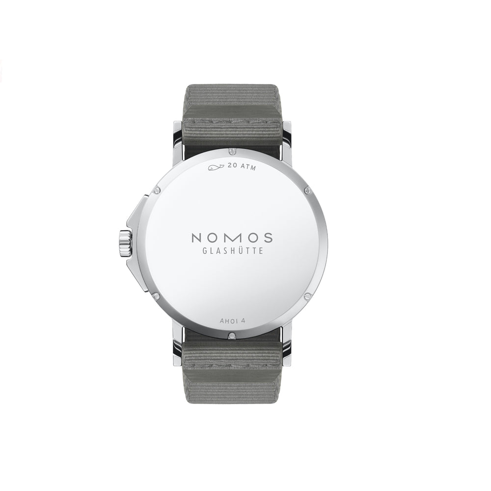 NOMOS Glashütte - Ahoi neomatik 38 Datum sand - 517 - Automatikwerk - sandfarben - 38,5 mm - Herren- und Damenuhr  - Stahlboden