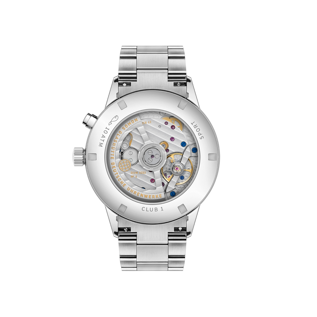 NOMOS Glashütte - Club Sport neomatik Weltzeit silber - 791 – Automatikwerk – silber - 40 mm - Herrenuhr mit Saphirglasboden
