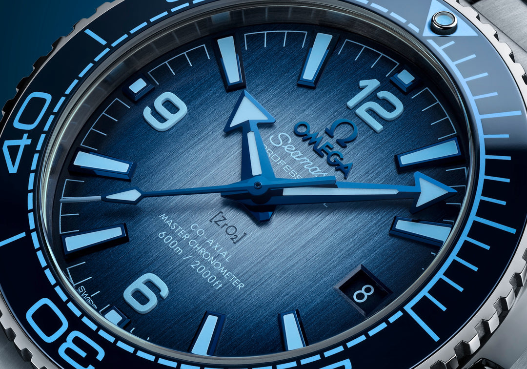OMEGA - Seamaster Planet Ocean 600M - 215.30.40.20.03.002 – Automatikwerk – blau - 39,5 mm - Herrenuhr Summer Blue