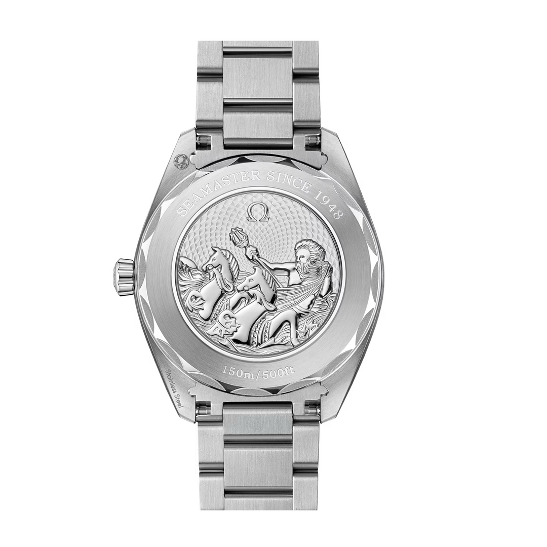 OMEGA - Seamaster Aqua Terra 150M – 220.10.41.21.03.005 - Automatikwerk – Blau, Summer Blue - 41 mm - Herrenuhr mit Poseidon Gedenklogo