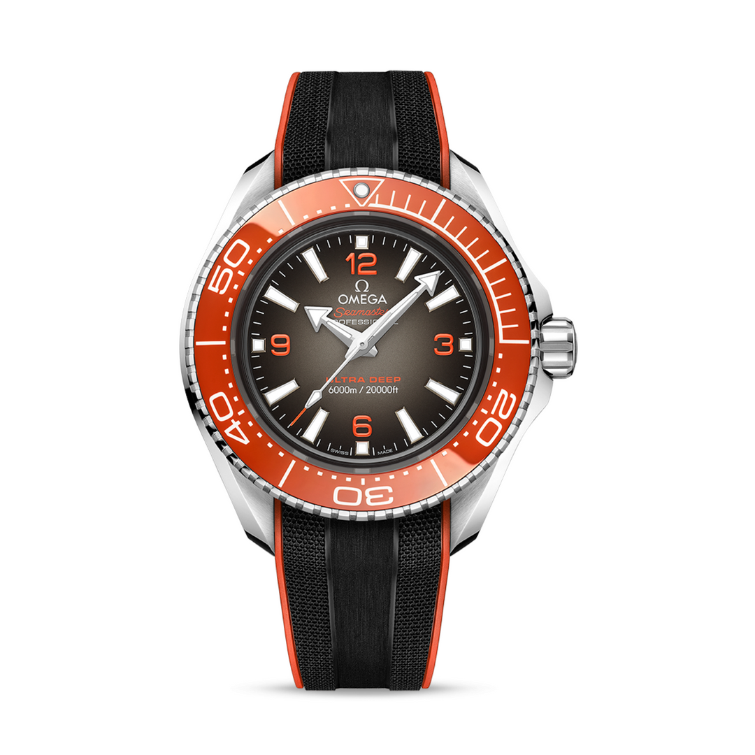 OMEGA - Seamaster Planet Ocean 6000M Ultra Deep - 215.32.46.21.06.001 – Automatikwerk – grau, orange - 45,5 mm - Herrenuhr