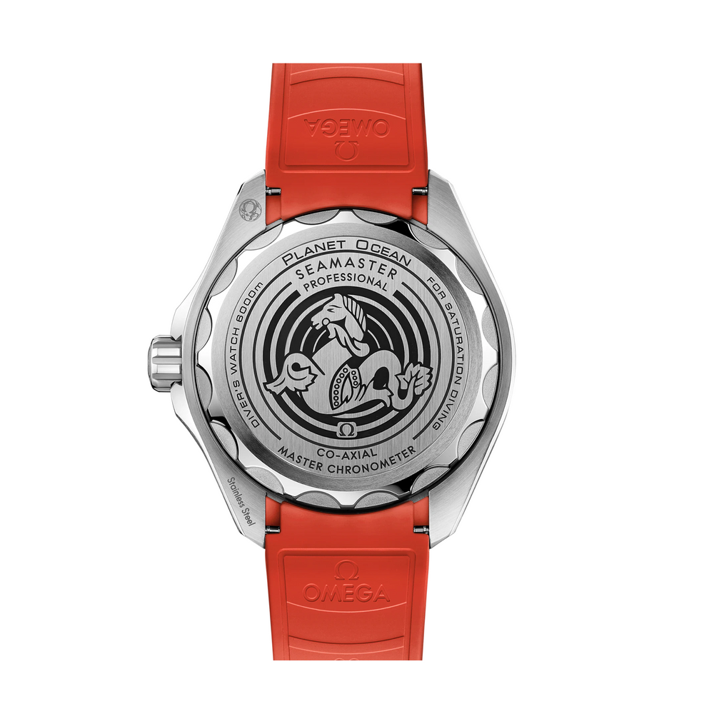 OMEGA - Seamaster Planet Ocean 6000M Ultra Deep - 215.32.46.21.06.001 – Automatikwerk – grau, orange - 45,5 mm - Herrenuhr Taschenuhren mit Titan