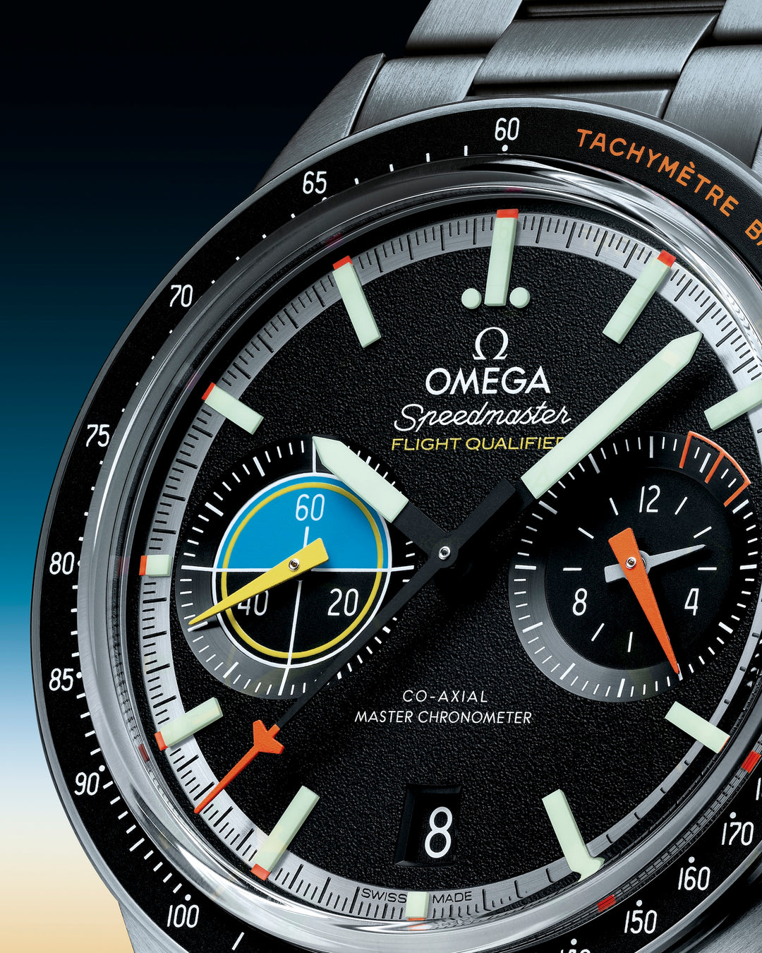 OMEGA - Speedmaster Pilot - 332.10.41.51.01.002 – Automatiwkerk – schwarz - 40,85 mm - Herrenuhr