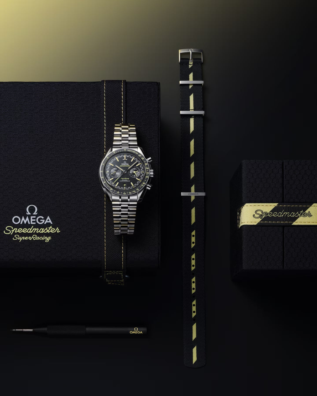 OMEGA - Speedmaster Super Racing - 329.30.44.51.01.003 – Automatikwerk – schwarz - 44,25 mm - Herrenuhr