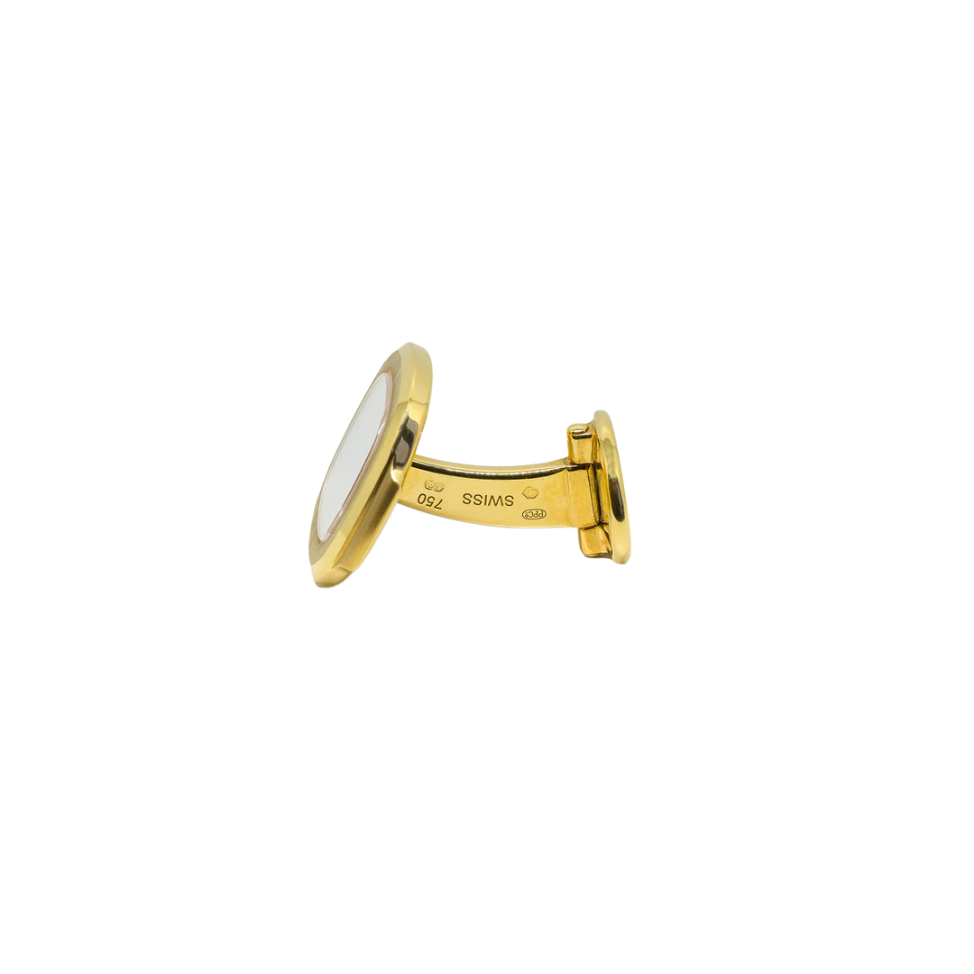Patek Philippe Manschettenknöpfe Nautilius - 205.9057 J3-001 - Gelbgold - Manschettenknopf für Herren bei Juwelier Krebber in Mönchengladbach
