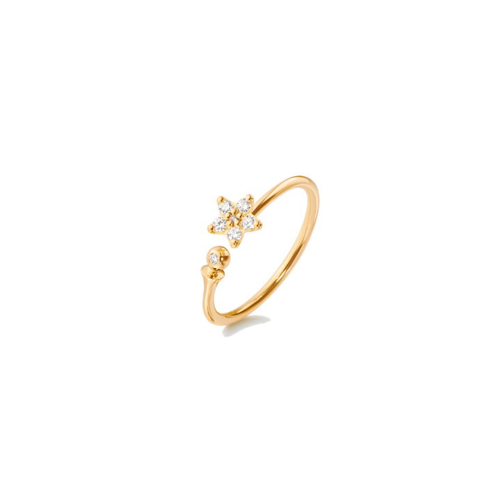 Ole Lynggaard Ring Shooting Star A2868-401 aus Gelbgold und Diamanten.