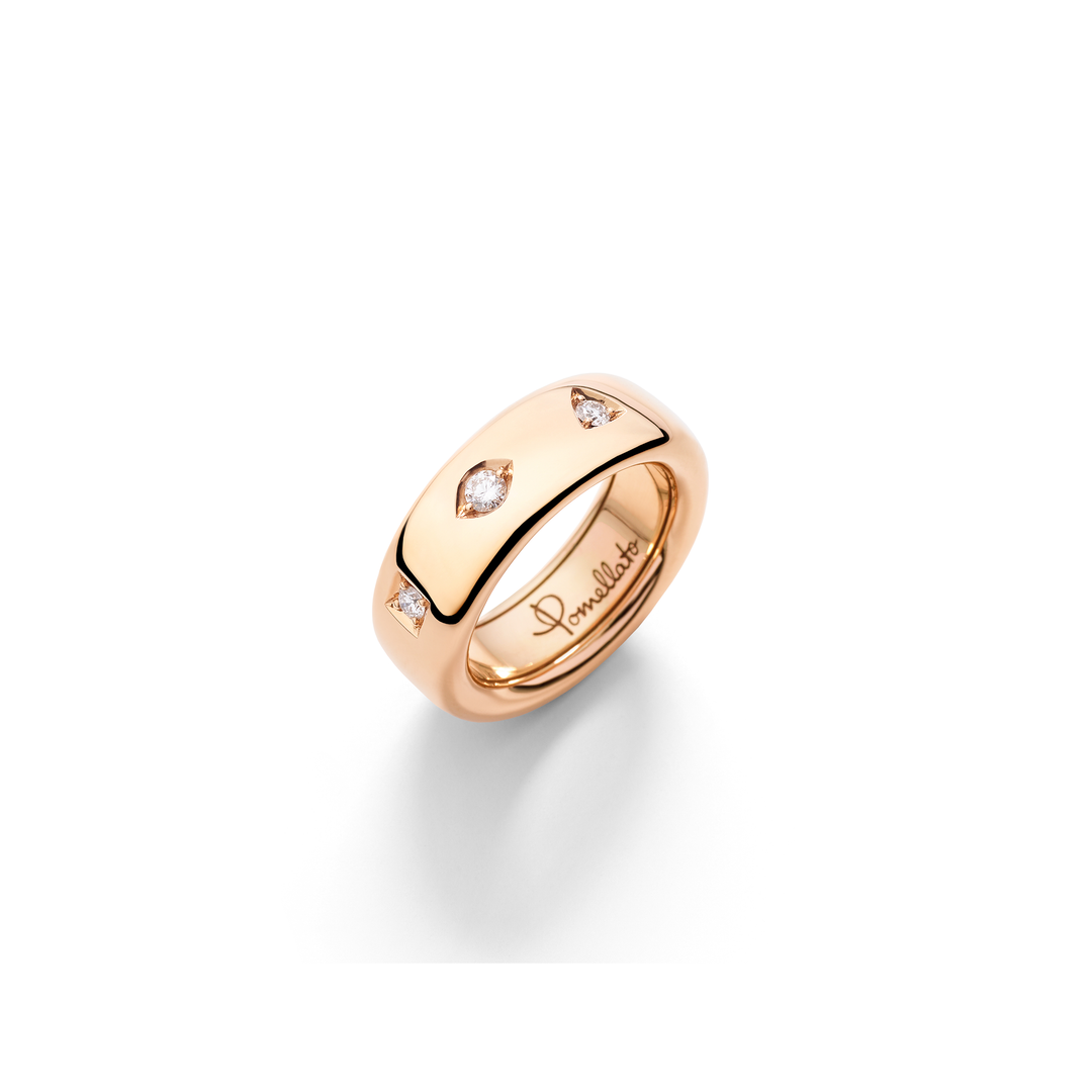 Pomellato Iconica – PAC4006_O7000_DB000 – Roségold – Diamanten - Damenring