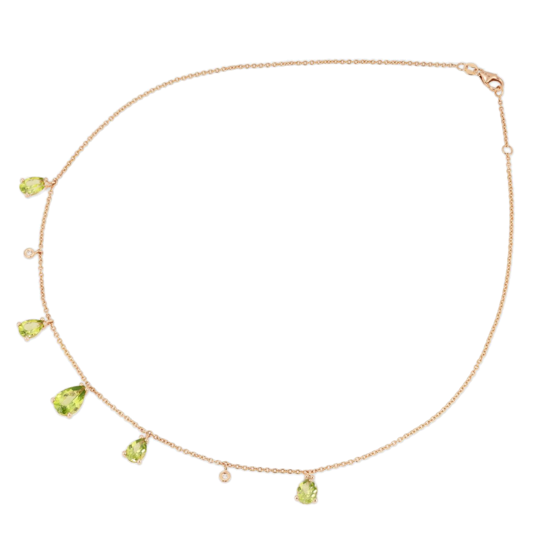 Ponte Vecchio Collier Iris mit Peridot in Tropfenform