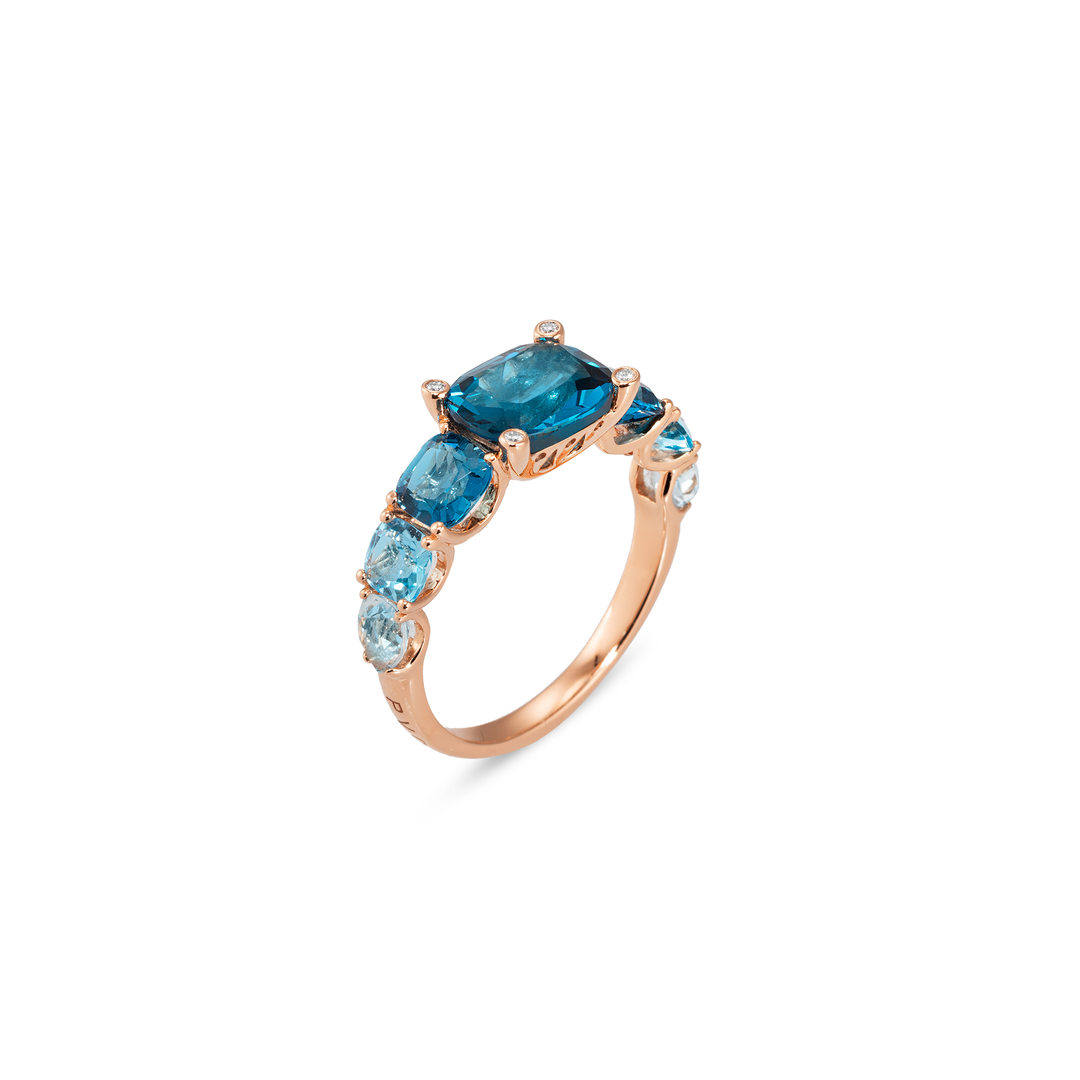 Ponte Vecchio Iris - CA1761SPR - Farbsteine und Diamanten - Roségold - Damenring