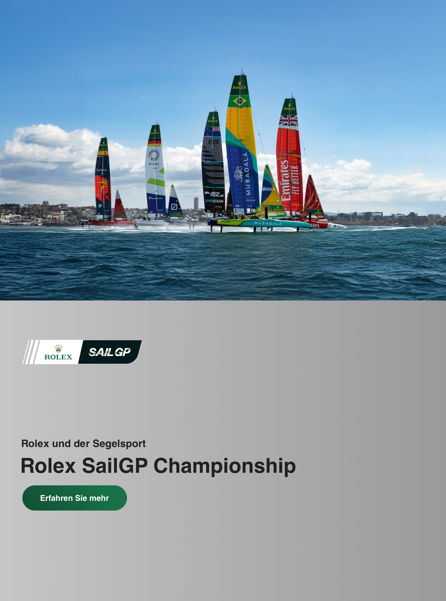 Rolex SailGP Championsship bei Juwelier Krebber