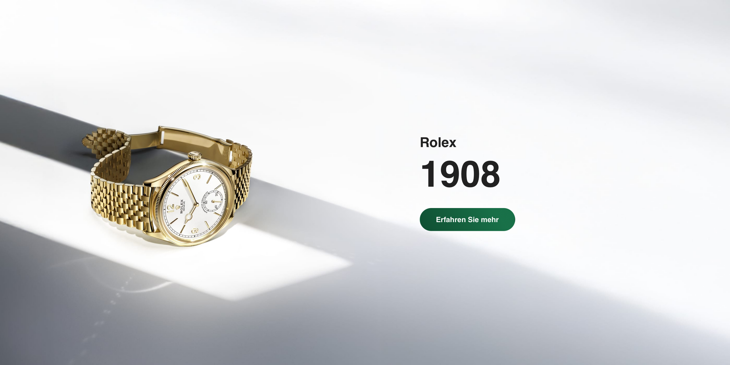 Rolex 1908 in Gelbgold bei Juwelier Krebber in Mönchengladbach
