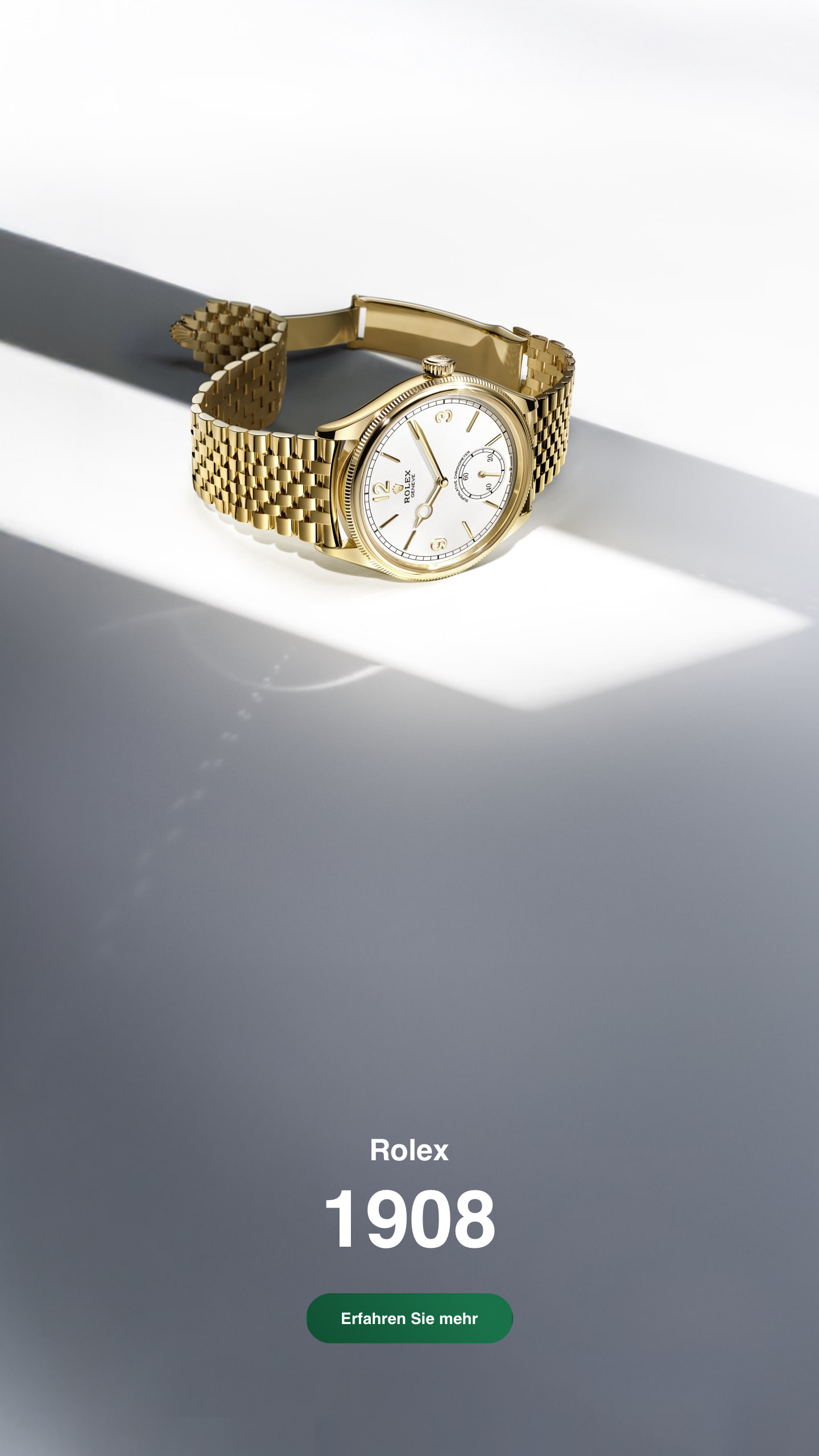 Rolex 1908 in Gelbgold bei Juwelier Krebber in Mönchengladbach