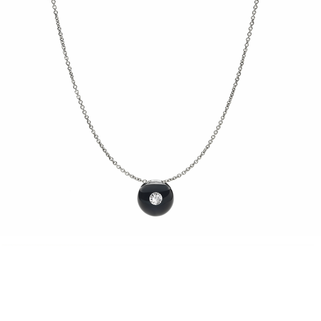 Schmuckwerk - Halskette Glasklar - DH 807 ST/GK - Edelstahl - Diamant - Halskette für Damen