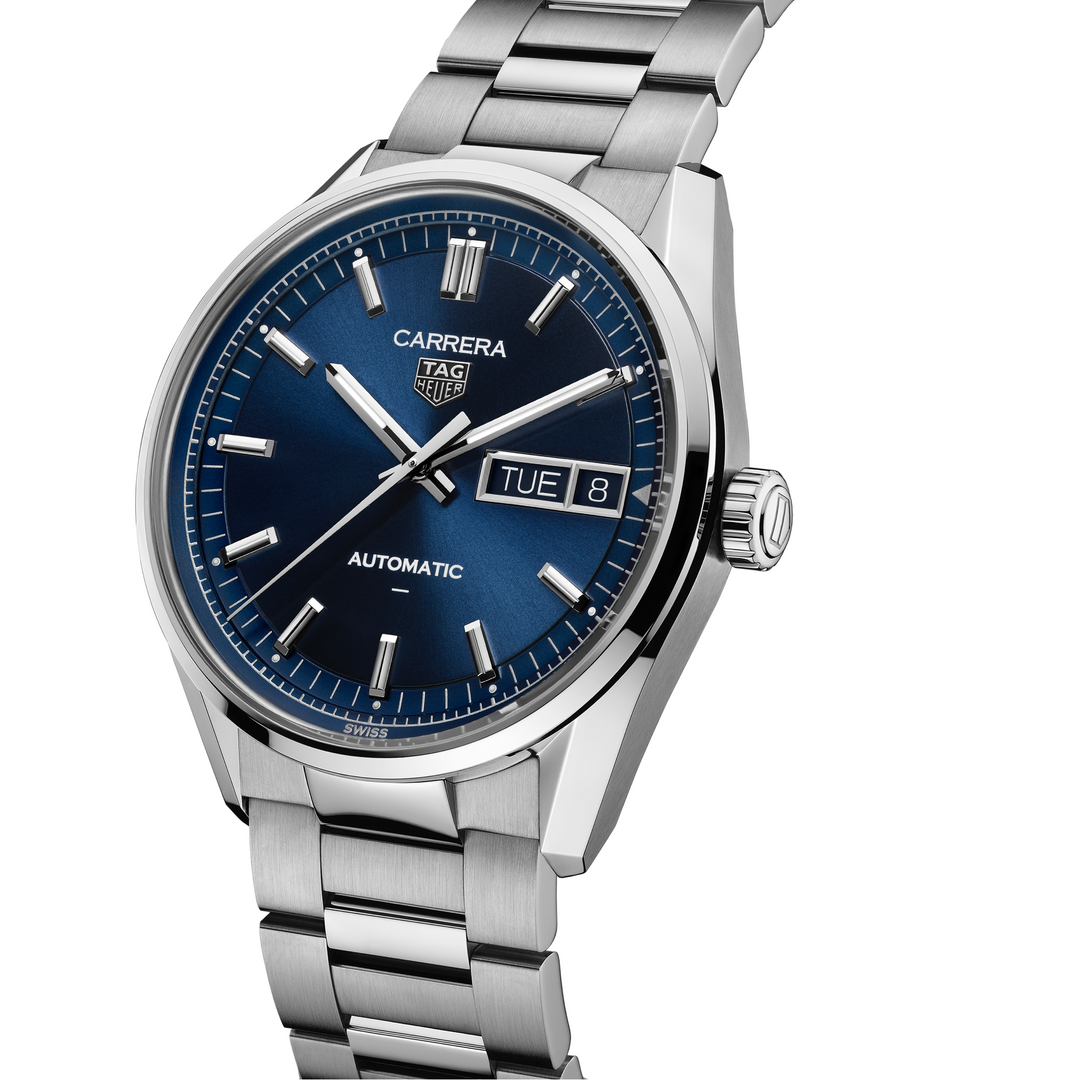 TAG Heuer - Carrera Day-Date - WDA2112.BA0043 – Automatikwerk – blau - 41 mm - Herrenuhr in blau