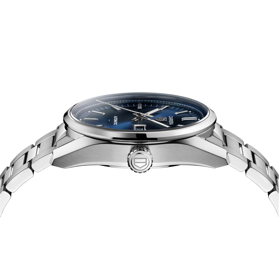 TAG Heuer - Carrera Day-Date - WDA2112.BA0043 – Automatikwerk – blau - 41 mm - Herrenuhr bei Juwelier Krebber in Mönchengladbach