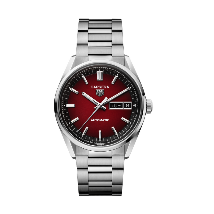 TAG Heuer - Carrera Day-Date -WDA2113.BA0043 – Automatikwerk – rot - 41 mm - Herrenuhr