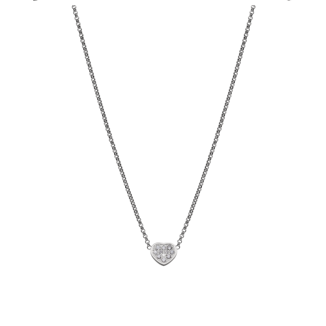 Chopard Collier Happy Hearts 81A086-1901 in Weißgold mit Brillanten