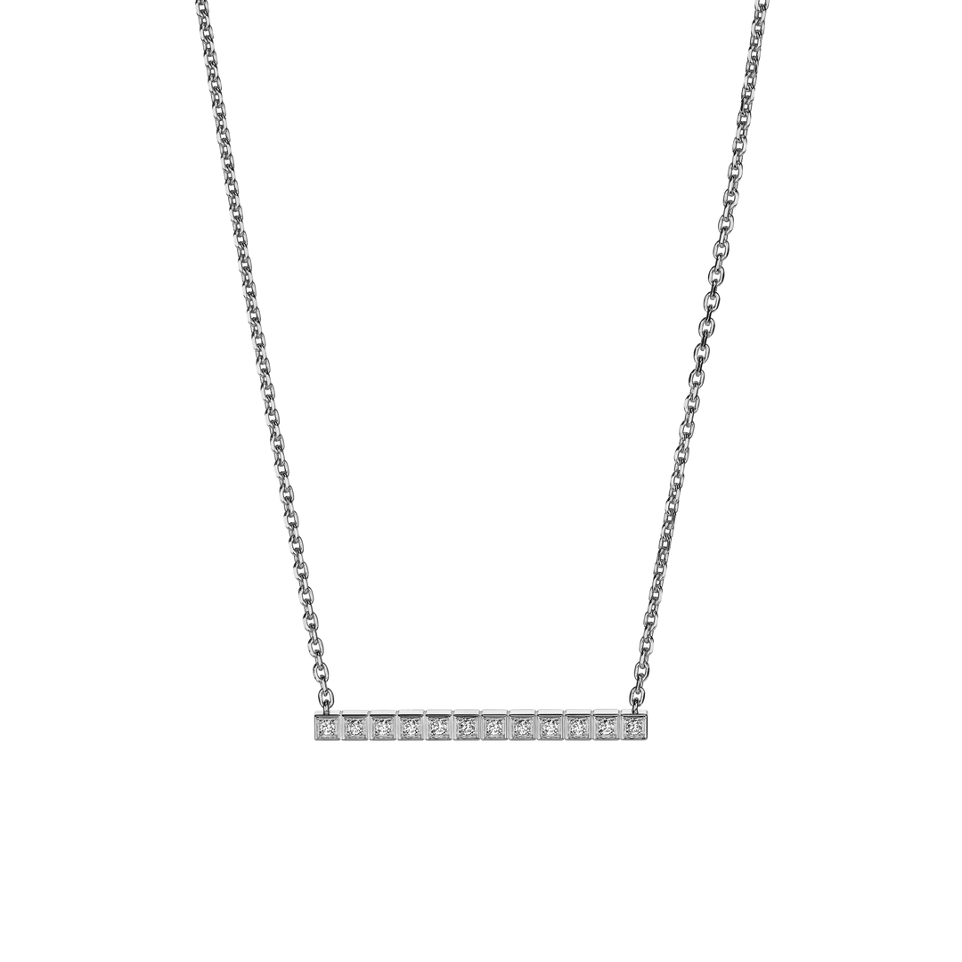 Chopard Collier Ice Cube aus 18Karat Weigold und 12 Brillanten