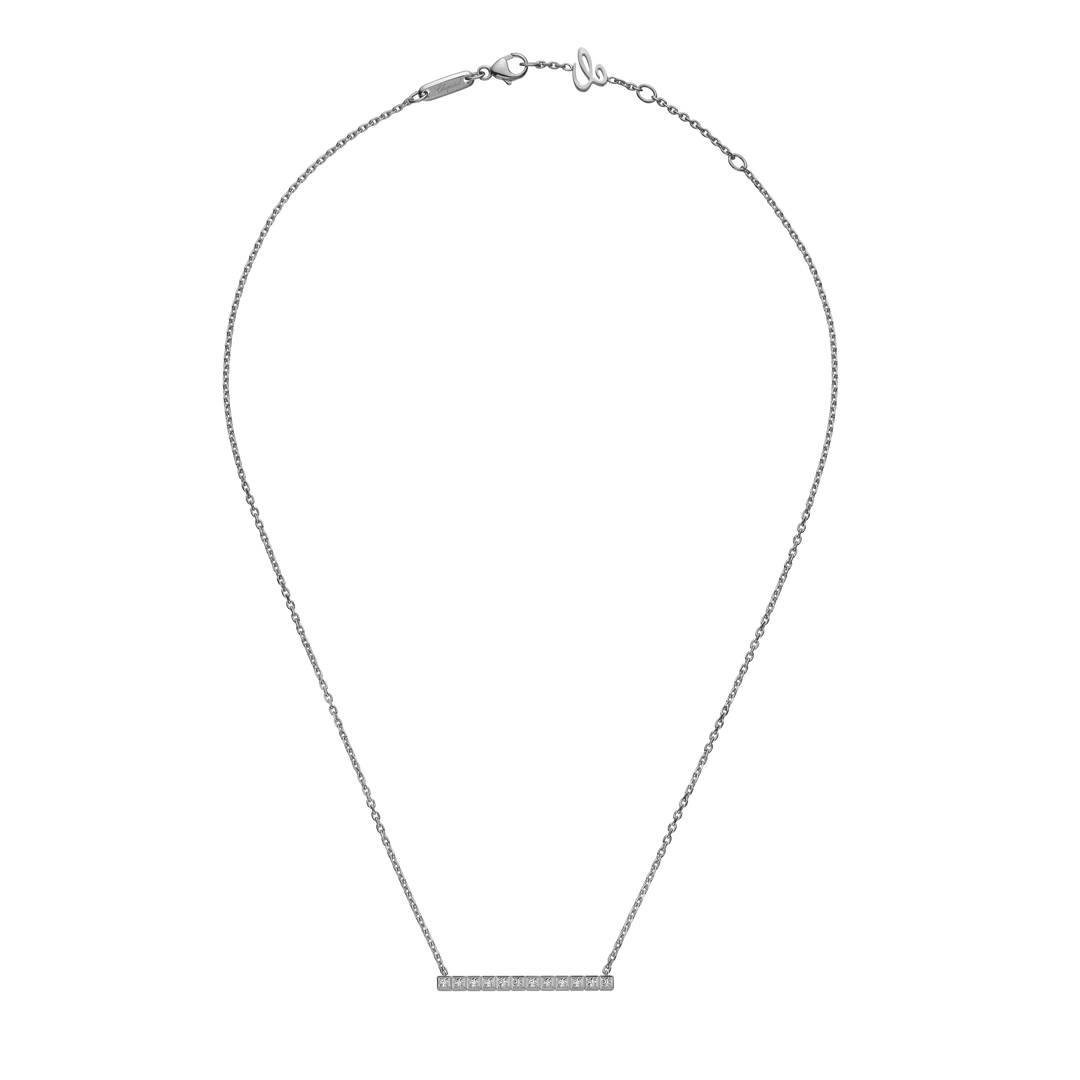 Chopard Collier Ice Cube aus 18Karat Weigold und 12 Brillanten
