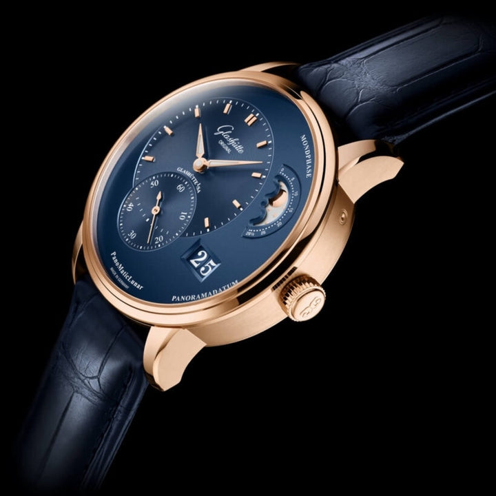 Uhr mit einem Rotgold Gehäuse von Glashütte