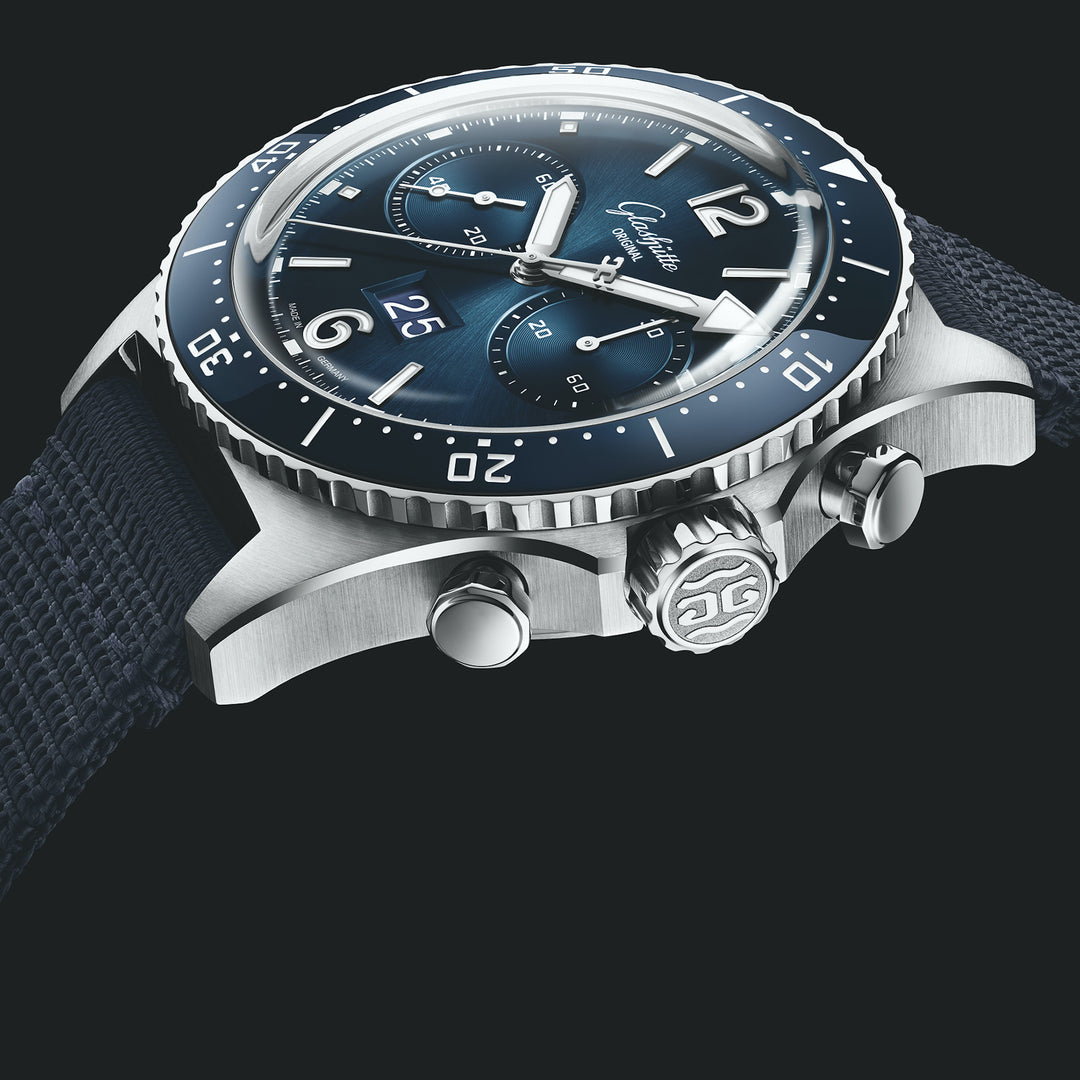 Glashütte Original SeaQ Chronograph mit der Referenz 1-37-23-02-81-36 aus Edelstahl