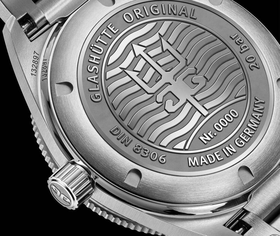 Edelstahl Uhr von Glashütte Original