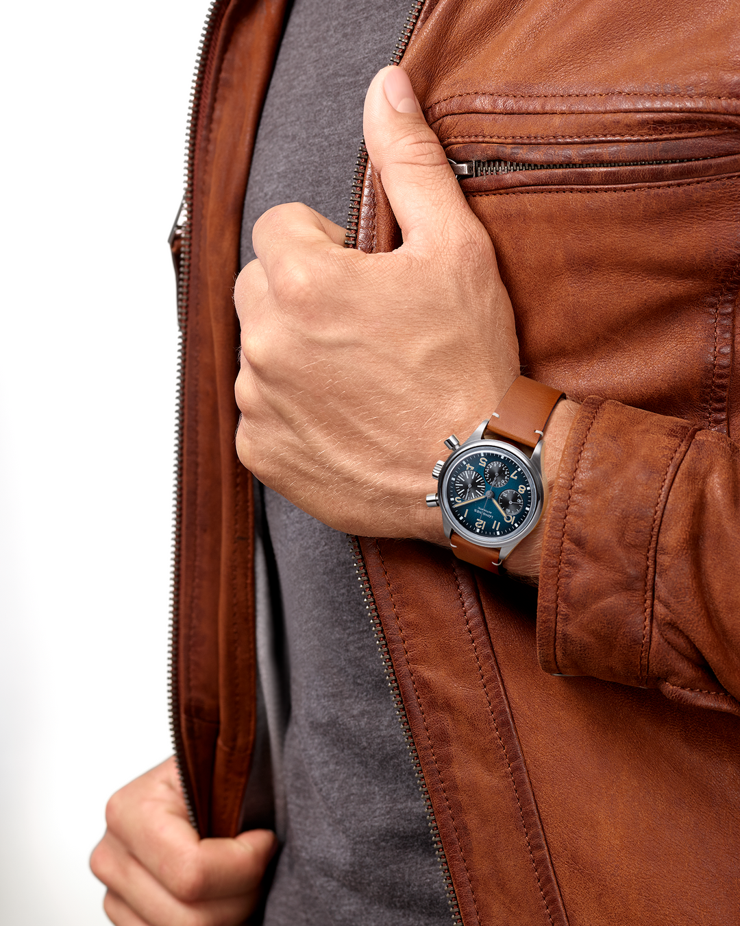 sportliche Herrenuhr Avigation Big Eye