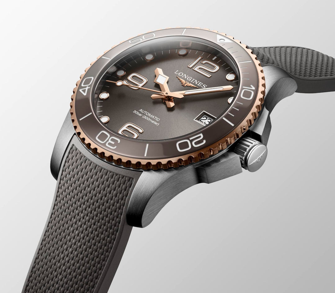 Longines - Hydroconquest mit der Referenz L3.780.3.78.9 mit Kautschukband in schwarz