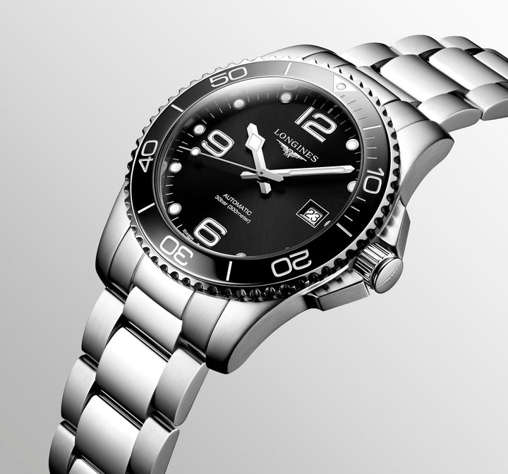 Longines Watch Black Hydroconquest