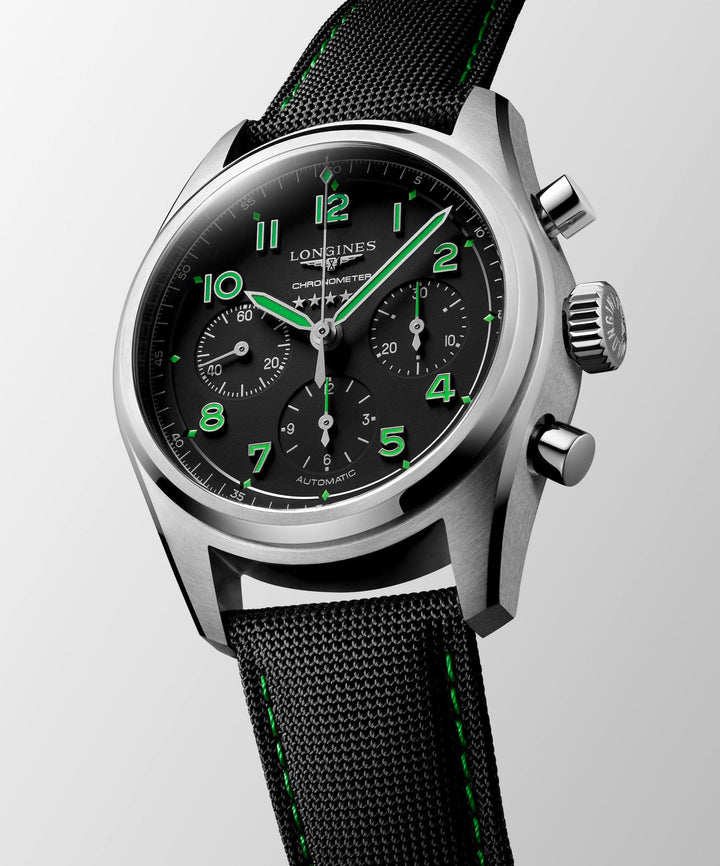 Longines - Spirit Pioneer Edition  mit der Referenz L3.829.1.53.2 mit Textilband