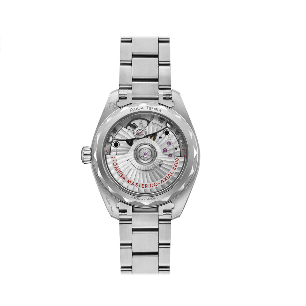 OMEGA - Seamaster Aqua Terra 150M Co-Axial Master Chronometer mit der Referenz 220.10.34.20.02.001  mit transparenten Gehäuseboden