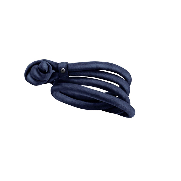 Ole Lynggaard Seidenband in Navy / Marine Blau
