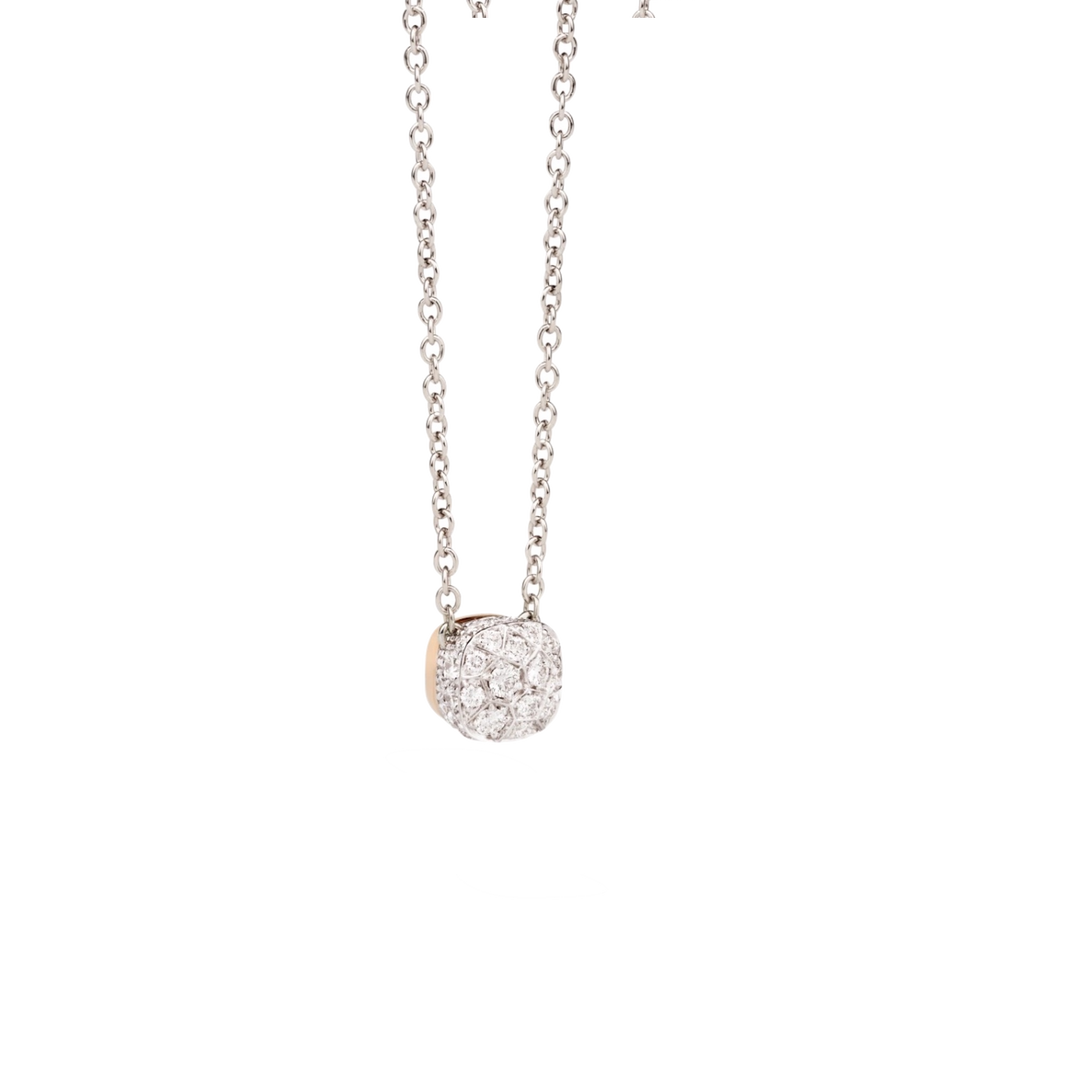 Pomellato Nudo Kette mit weißen Brillanten gefasst.