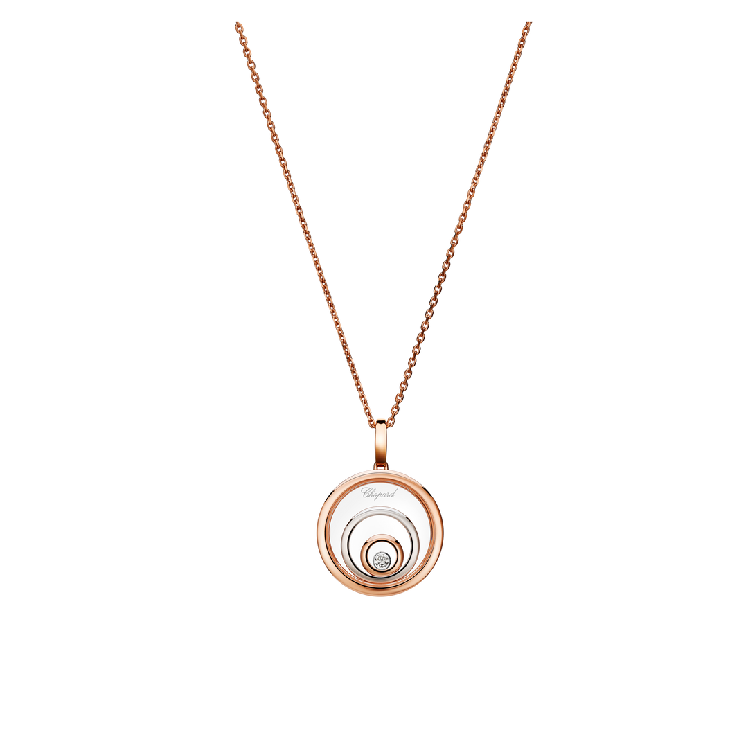 Chopard Happy Spirit Collier 798231-9001 aus Rosé- und Weißgold