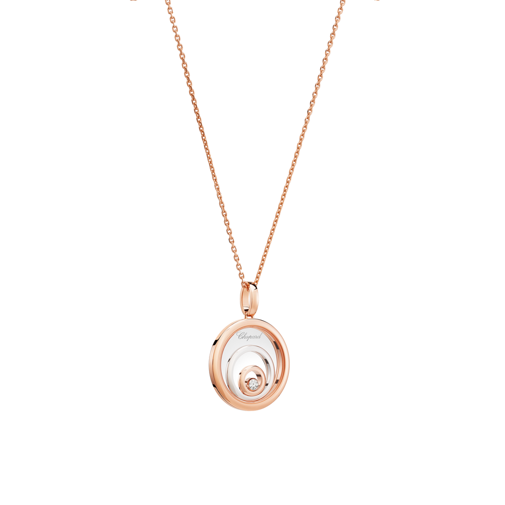 Chopard Happy Spirit Collier 798231-9001 aus Rosé- und Weißgold