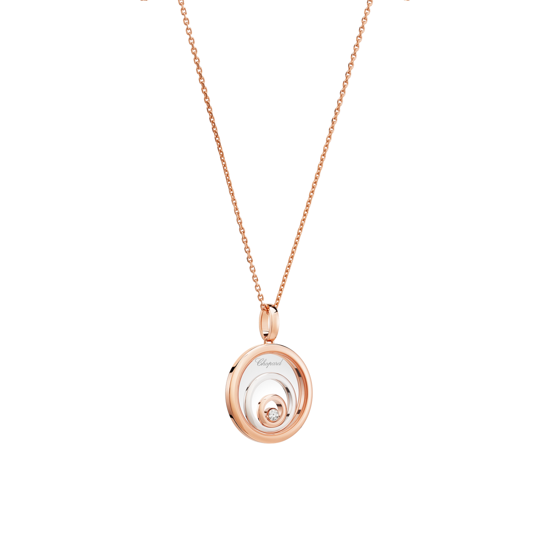 Chopard Happy Spirit Collier 798231-9001 aus Rosé- und Weißgold