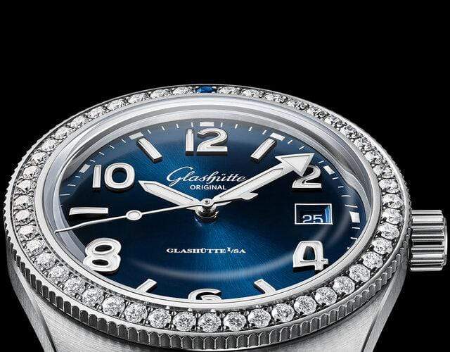 Glashütte Original Herrenuhr Diamant