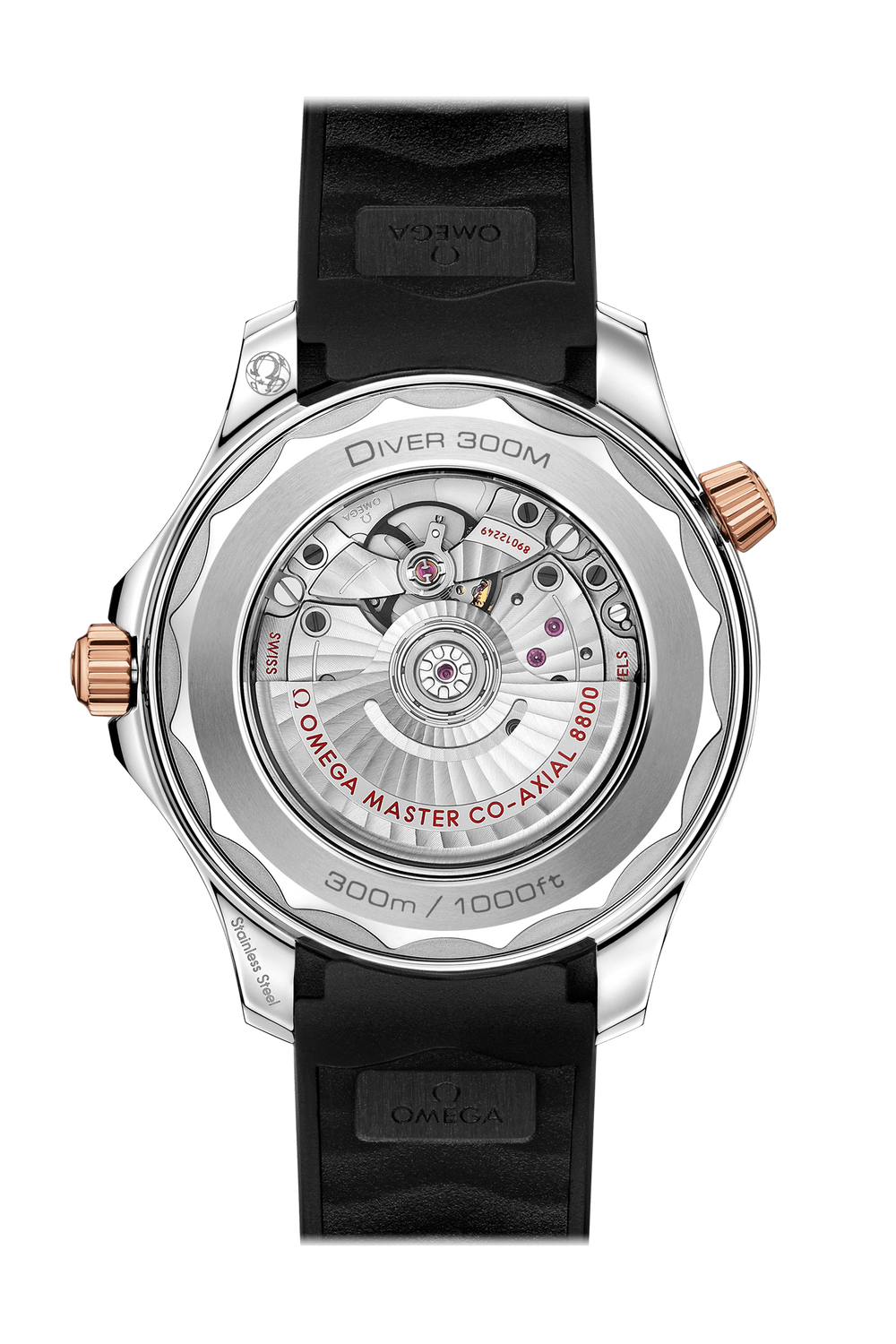 Seamaster mit Kautschukband