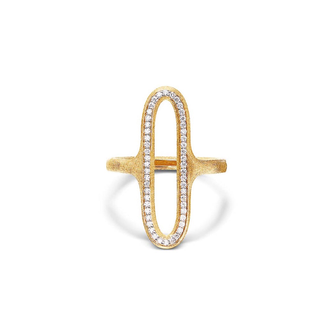 Nanis Libera Ring aus Gelbgold und oval angeordneten Diamanten