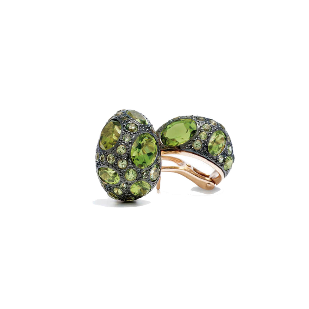 Pomellato Ohrstecker Tabou aus Roségold und Peridot