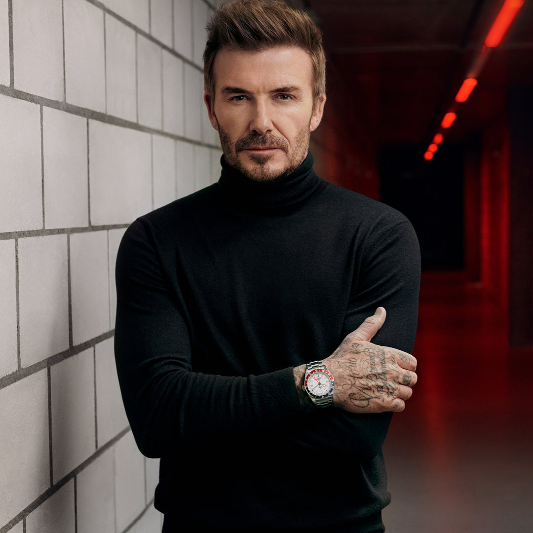 Die Welt von TUDOR bei Juwelier Krebber in Mönchengladbach; David Beckham 
