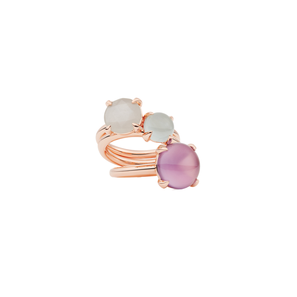 Bron Catch Ring 8RR4782AMC mit Amethyst im Cabochon-Schliff 