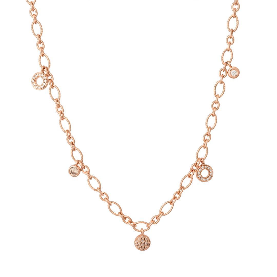 Bron - Joy Halskette – 8CR443650BRX – Roségold– Diamanten - Halskette für Damen