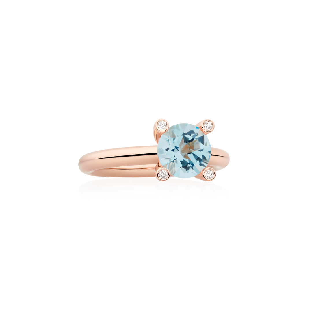 Bron Phlox Ring 8RR4715BTBR mit Blue Topaz