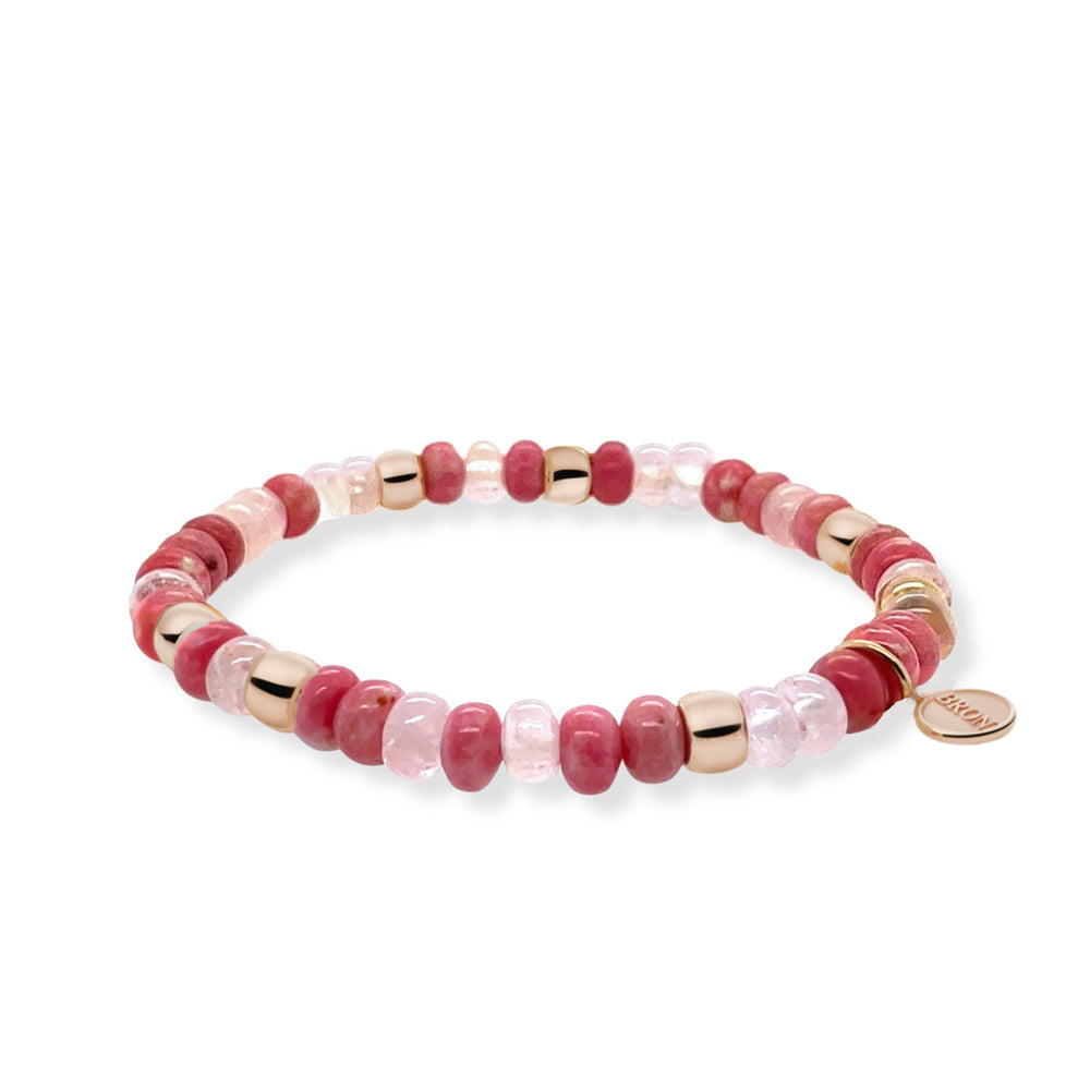Bron Reflex Armband 8AR3985MIX95 aus Roségold und Morganit