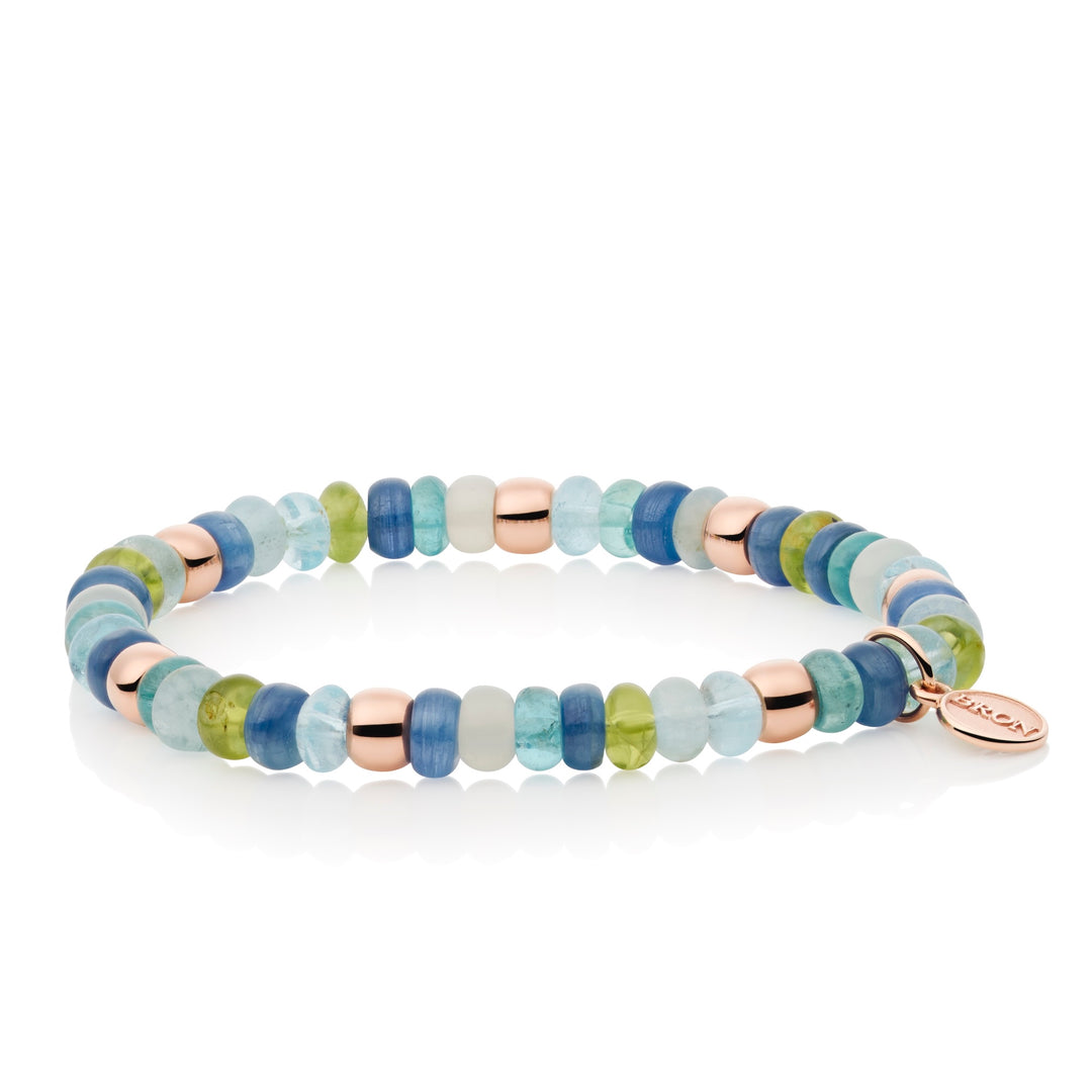 Bron Reflex Armband 8AR3985MIX97 mit Aquamarin, Apatit, Kyanit und Peridot