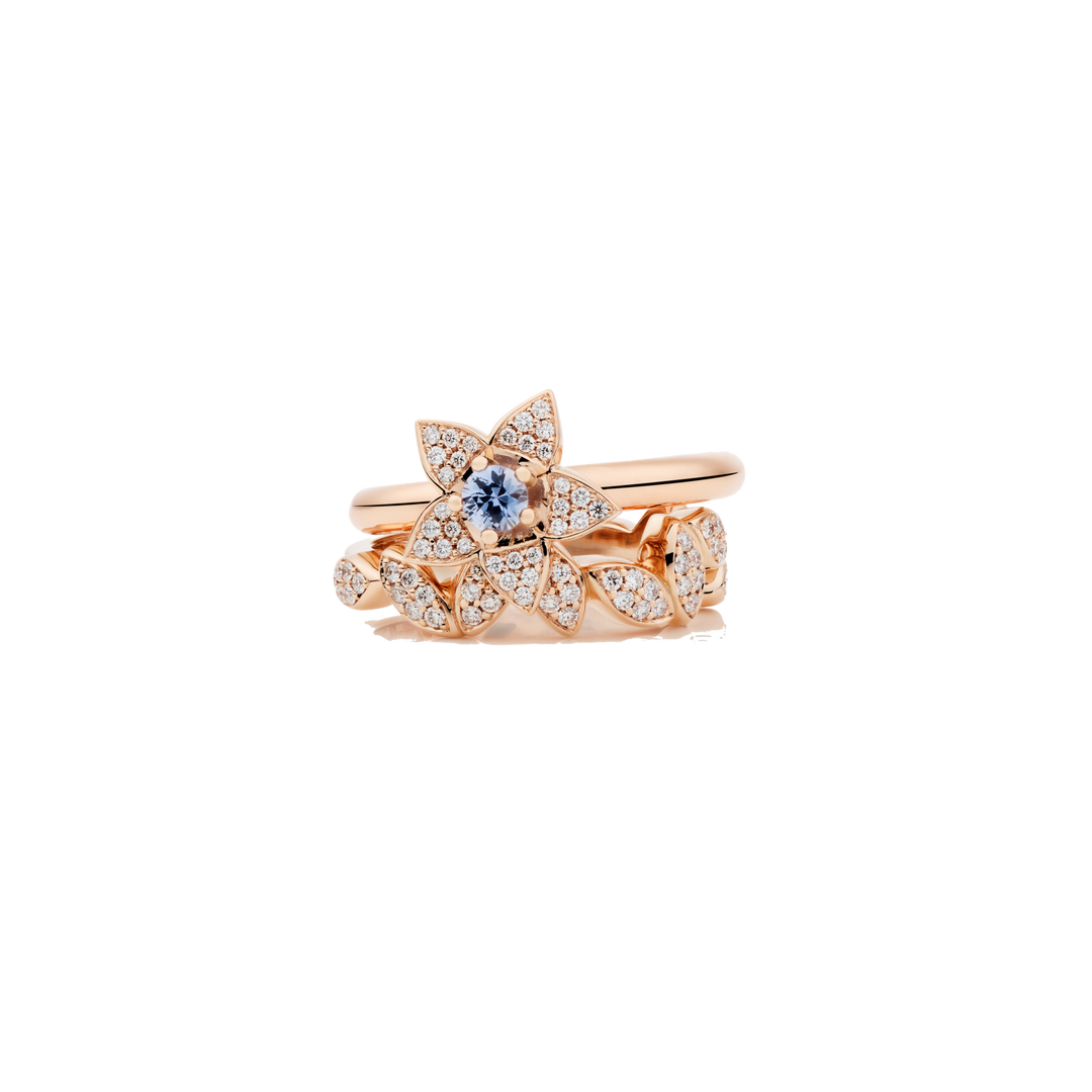 Bron Poppy Ring 8RR4917CSBR mit Safire und Diamanten