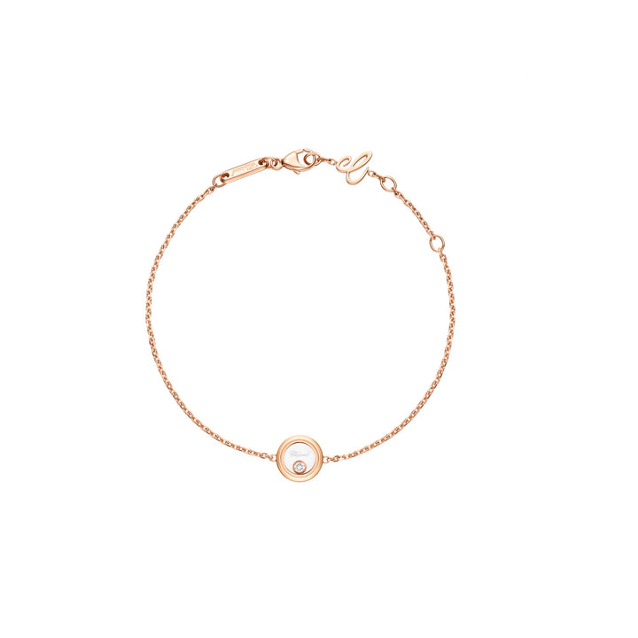 Chopard Happy Diamonds Armband 85A191-5001 aus Roségold und einem Happy Diamond.